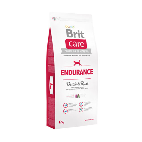 Brit Care  Endurance   1кг для активных собак всех пород утка с рисом (0382)