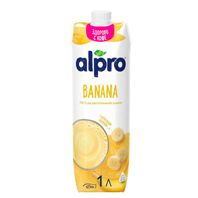Напиток растительный Alpro соево-банановый 0.9% 1 л