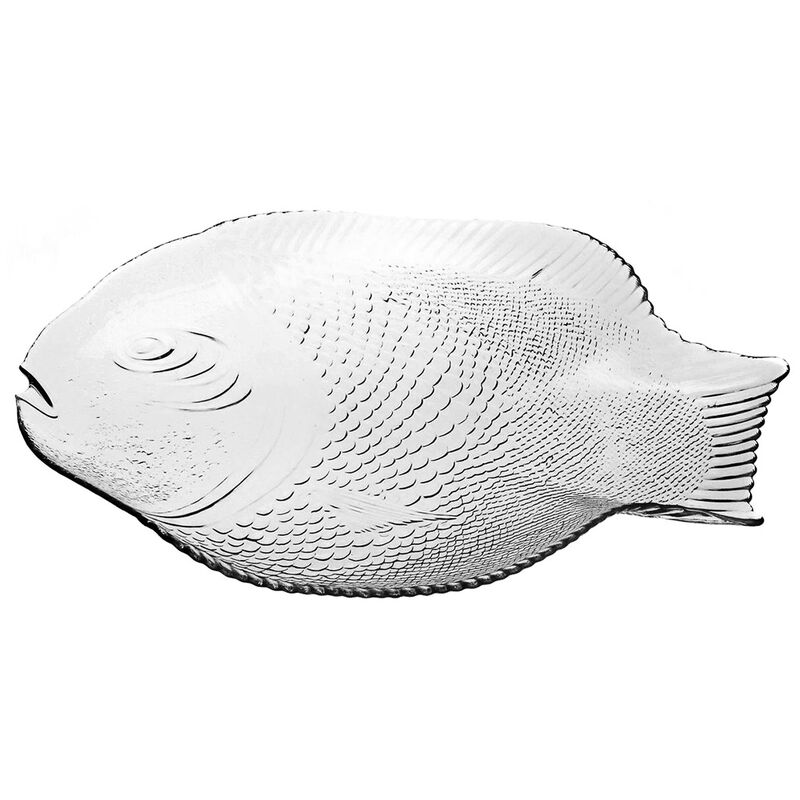 Тарелка мелкая стеклянная 250х360мм, цветная коробка, Pasabahce "Мартин (Marine)"
