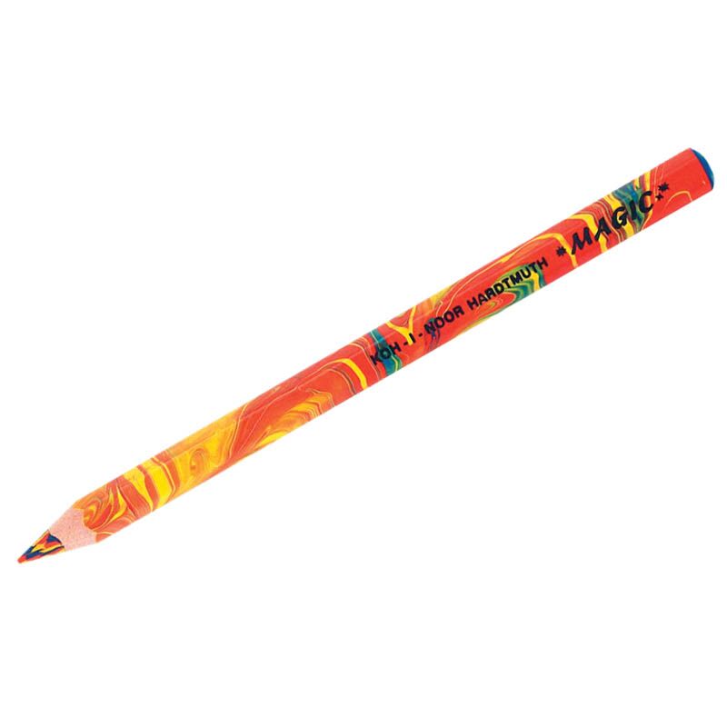 Карандаш с многоцветным грифелем Koh-I-Noor Magic Original, утолщенный, заточен.