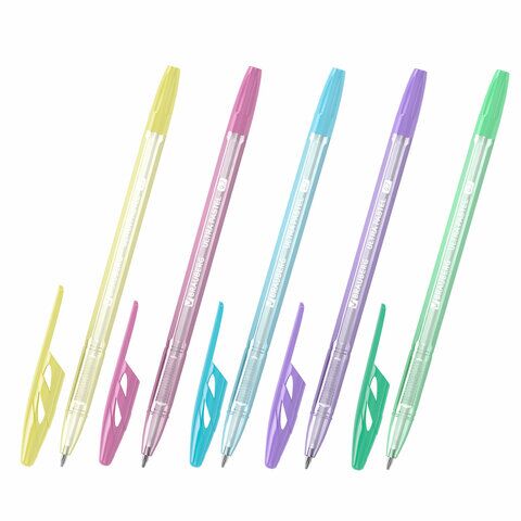 Ручка шариковая BRAUBERG ULTRA PASTEL, СИНЯЯ, узел 0,7 мм, чернила ГЕРМАНИЯ, наконечник ШВЕЙЦАРИЯ, 143568