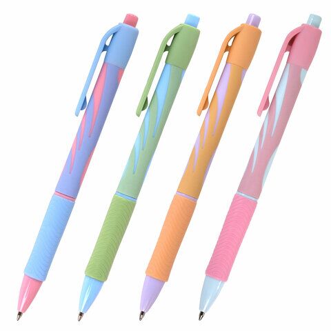 Ручка шарик. автомат. BRAUBERG ULTRA-RT PASTEL, СИНЯЯ, 0,7 мм, линия 0,35 мм, 143933