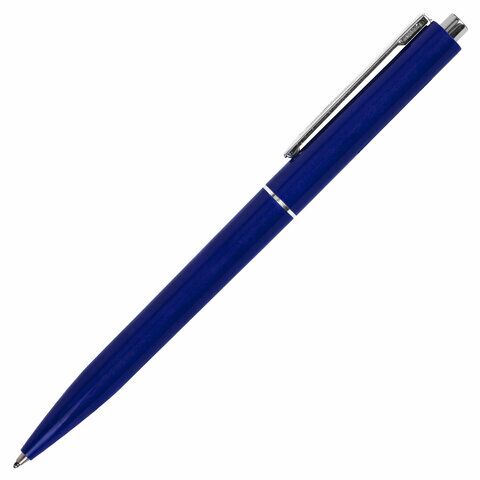 Ручка шарик. автомат. BRAUBERG X17 BLUE, СИНЯЯ, корпус синий, стандартный узел 0,7 мм, линия письма 0,5 мм, 144157
