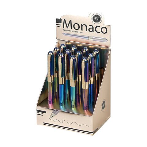 Ручка шарик. BRUNO VISCONTI "MONACO PEARL", СИНЯЯ, темно-синий корпус, линия 0,4 мм, 20-0125/84