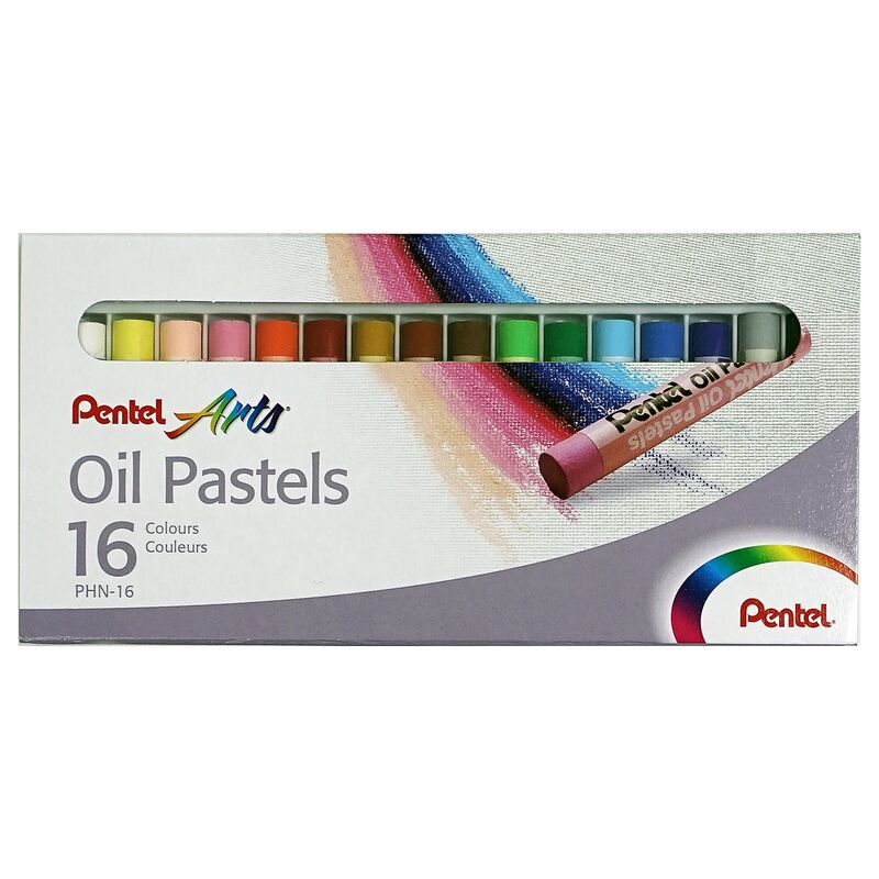 Пастель масляная 16цв Pentel, картон. упаковка