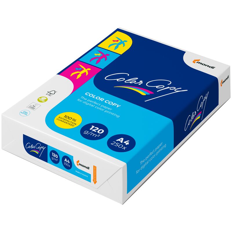 Бумага для цветной лазерной печати Color Copy А4,120г,161%CIE 250л