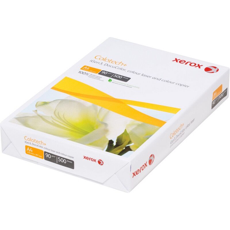Бумага для цв.лазер.печ. XEROX Colotech plus (А4,90г,170%CIE) пачка500л.