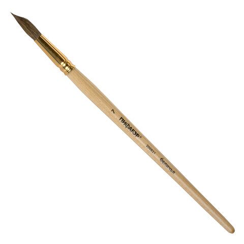 Кисть ПИФАГОР, белка, круглая, № 7, 200821