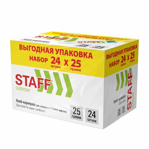 Клей-карандаш 25г STAFF EVERYDAY 24шт