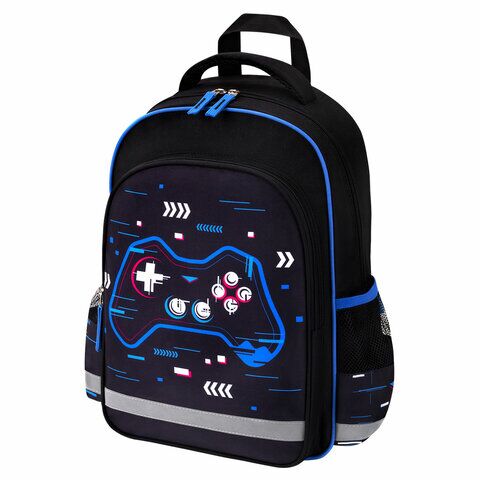 Рюкзак ПИФАГОР SCHOOL, 1 отделение, 3 кармана, "Lucky gamer", 38x28х14 см,