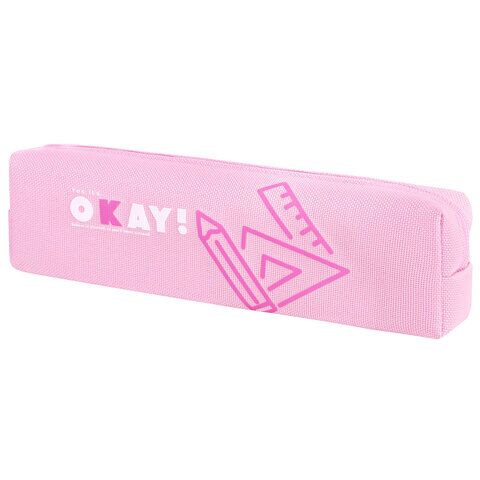 Пенал ЮНЛАНДИЯ ЮНИОР 1 отд полиэстер, "Okay", 20х6х4 см, 273806