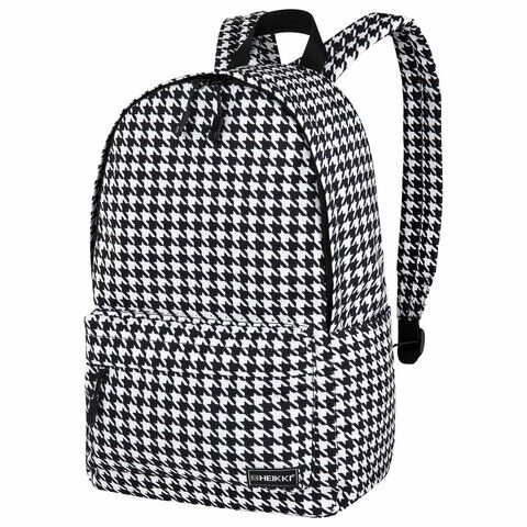 Рюкзак HEIKKI POSITIVE (ХЕЙКИ) универсальный, карман-антивор, "Houndstooth", 42х28х14 см,