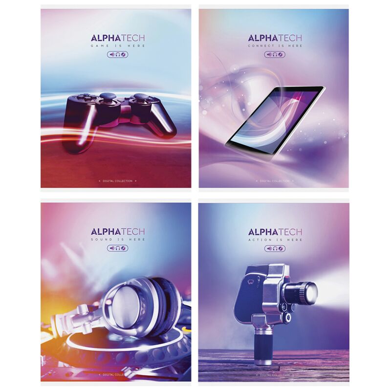 Тетрадь 48л., А5, клетка ArtSpace Увлечения. Neon. Alphatech