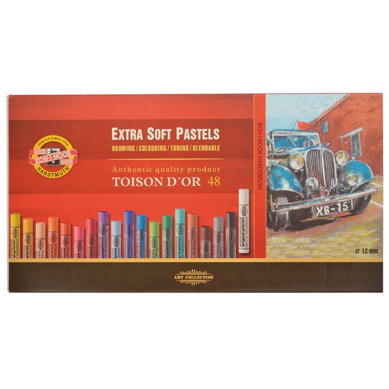 Пастель художественная Koh-I-Noor Toison D`or Extra Soft 8556 48 цв картон упаковка