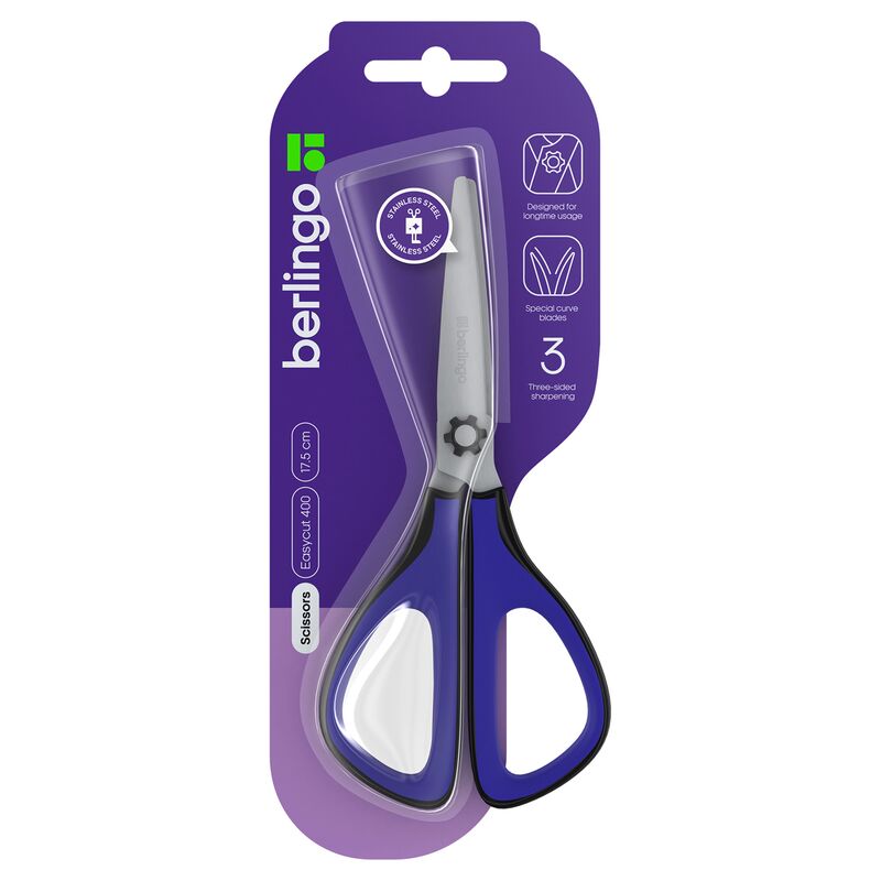 Ножницы Berlingo EASYCUT 400, 17,5см, европодвес
