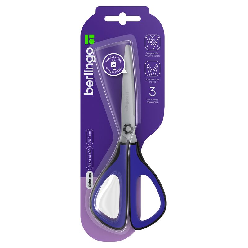 Ножницы Berlingo EASYCUT 400, 20,2см, европодвес