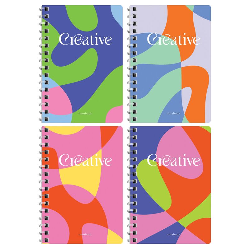 Записная книжка А6 80л на гребне BG Mono Creative