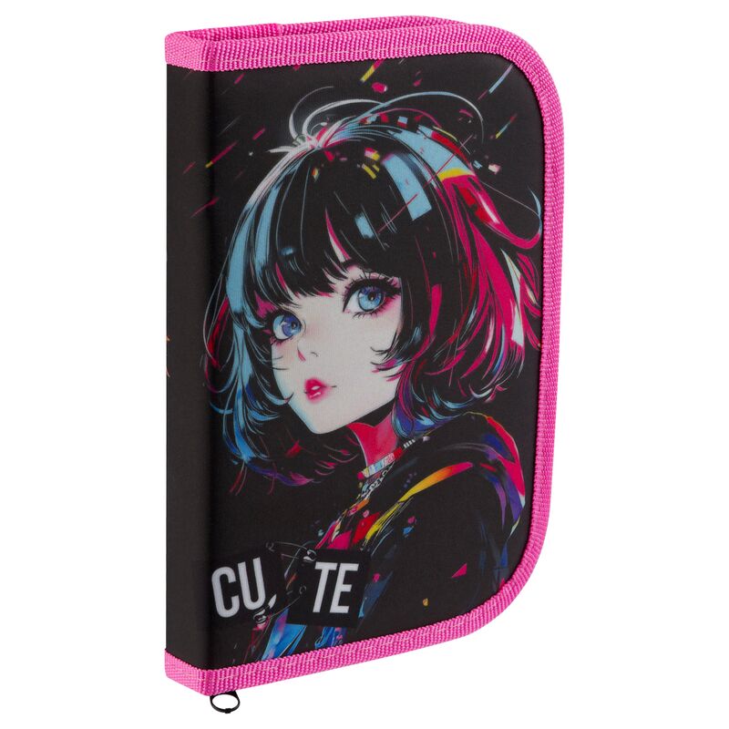 Пенал 1 отд 200*130 ArtSpace "Anime Girl", доп. секция, ткань