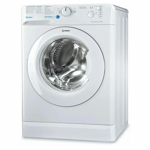 Стиральная машина INDESIT BWSB 51051, 1000 об/мин, 5 кг, фронтальная загрузка, 17 программ, белая