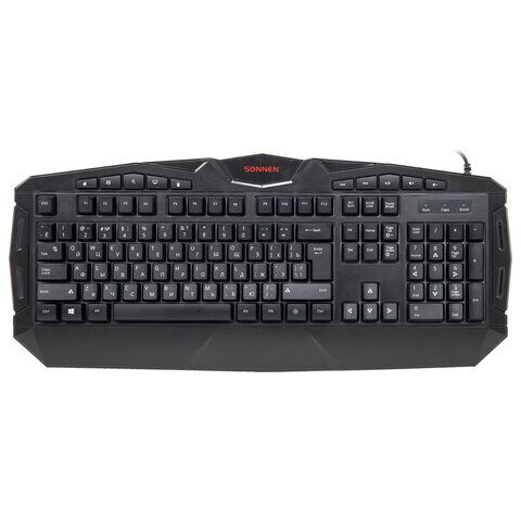 Клавиатура SONNEN Q9M, USB, 104