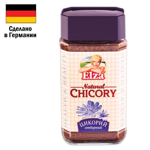 Цикорий растворимый ELZA Natural Chicory, гранулированный, 100 г, стеклянная банка, Германия, 7056