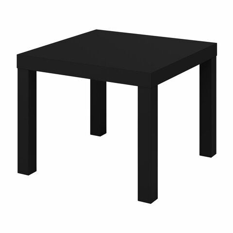 Стол журнальный "Лайк" аналог IKEA (ш550*г550*в440 мм), черный, ш/к 07070
