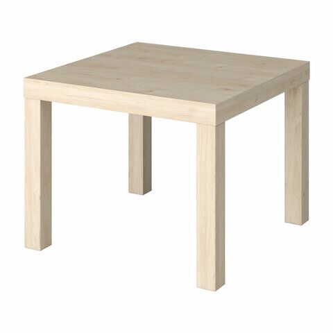 Стол журнальный "Лайк" аналог IKEA (ш550*г550*в440 мм), дуб светлый, ш/к 07087