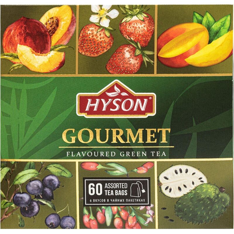 Чай HYSON зел. Gurmet Tea Collection 60 пак x 1.5гр/уп