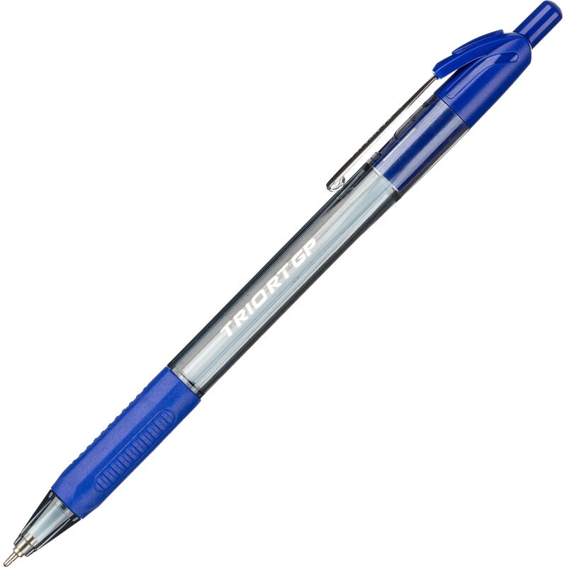 Ручка шариковая автоматическая Unimax Glide Trio RT GP Steel 0,7мм,син,мас