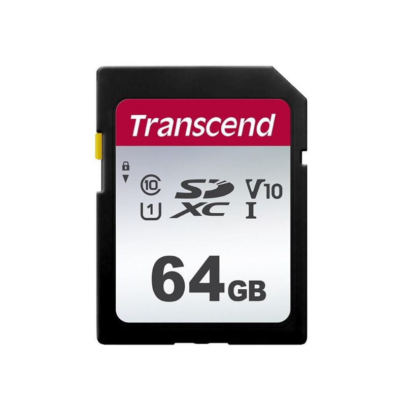 Карта памяти Transcend 300S SDXC 64Gb UHS-I Cl10, TS64GSDC300S