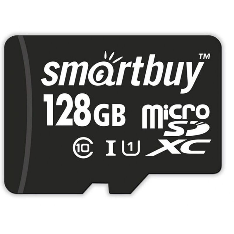 Карта памяти SmartBuy microSDXC 128Gb UHS-I Cl10 +ад, SB128GBSDCL10-01