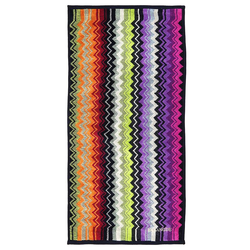 "Missoni-3012" Полотенце махровое 50х90см, плотность 375гр/м2, 100% хлопок, велюр, сиреневый, Bolangde (Китай)