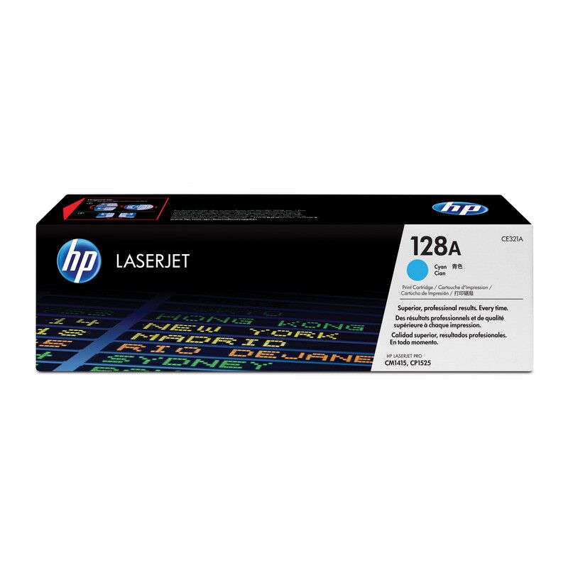 Картридж лазерный HP 128A CE321A голубой оригинальный