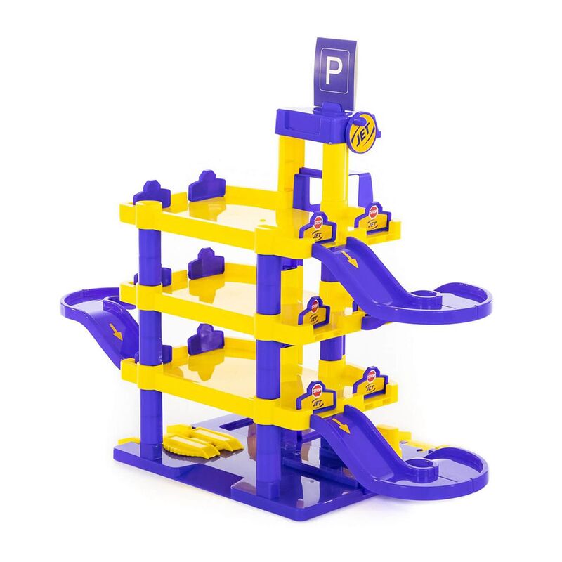 Игрушка "Паркинг "JET Garage" 80х38х61см, 4-уровневый, пластик, в коробке (Беларусь)