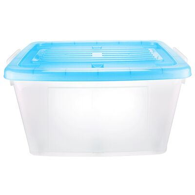Контейнер для хранения пластмассовый "Darel-box" 75л, 68х47х35см, на колесах, синий (Россия)