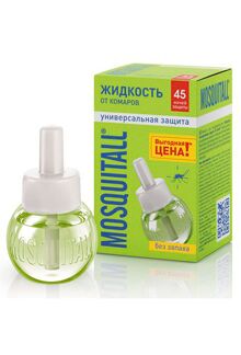 Жидкость для фумигатора MOSQUITALL УНИВЕРСАЛЬНАЯ ЗАЩИТА 45 ночей /12,