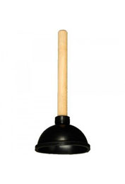 Вантуз с деревянной ручкой малый РОССИЯ черный