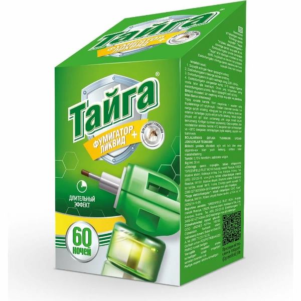 Фумигатор + жидкость ТАЙГА 60 ночей