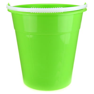Ведро пищевое пластмассовое "Надежное" 12л, д30см, h31см, мерное, зеленый (Россия)