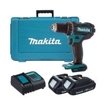 Аккумуляторная дрель-шуруповерт MAKITA DDF482SYE (18B,2*1.5Ач/LXT,62Нм,кейс)