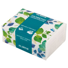 Салфетки косметические 200 шт. в упаковке, 2 слоя, 13,5х19 см, LAIMA PREMIUM UNIT PACK