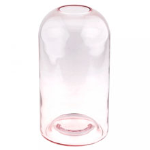 Ваза стеклянная для цветов "Карамель" 3,25л, д13см, h26см, горло д6см, розовый прозрачный, в коробке