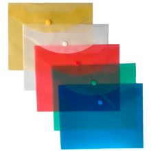 Папка-конверт на кнопке Attache A5 120 мкм (10 штук в упаковке)