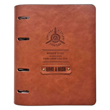 Бизнес-тетрадь Infolio Study Airplane A5 120 листов коричневая в клетку с перфорацией, блинтовое тиснение