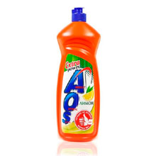 Средство для мытья посуды 900 мл, AOS "Лимон"