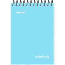 Блокнот Attache Акварель гребень картон А6. 40л голубой