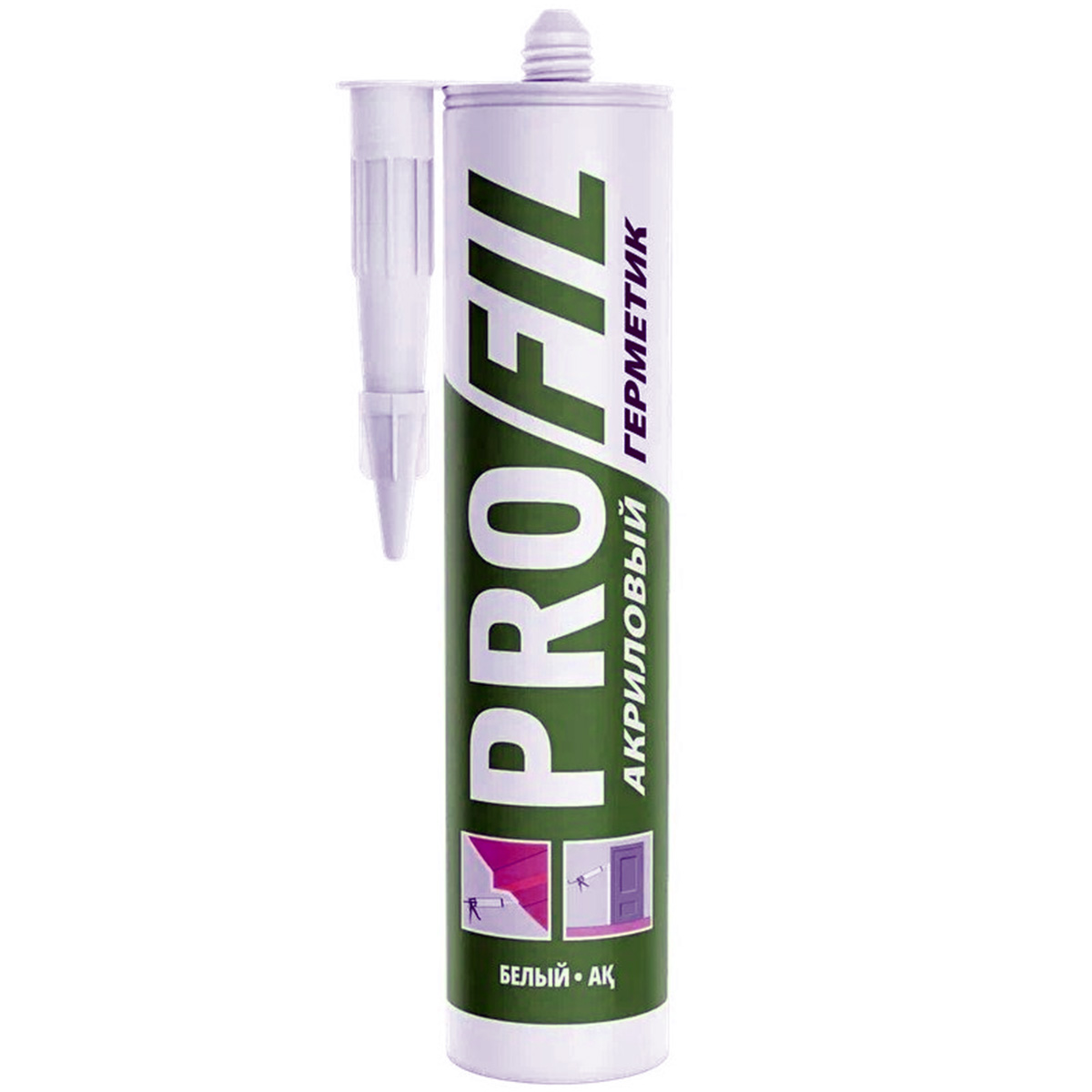 Герметик акриловый, белый (270мл) SOUDAL PROFIL 122951