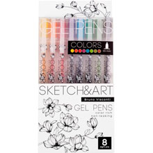 Набор гелевых ручек Sketch&Art Uni Write.Colors 8 цветов толщина линии 0.5 мм