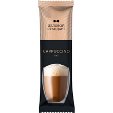 Кофе порционный растворимый Деловой Стандарт Cappuccino 3 в 1 (50 пакетиков по 18 г)