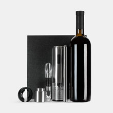 Винный набор Veritas, черный с серебристым